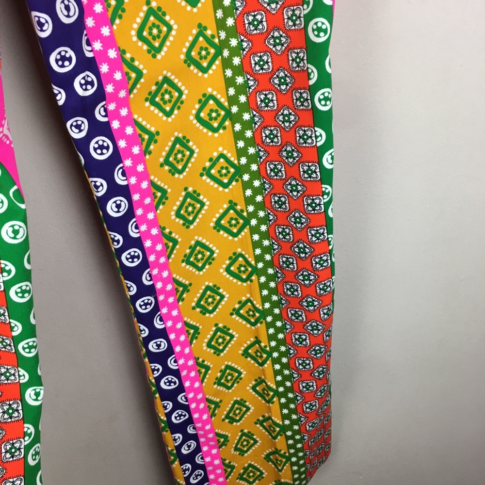 Vintage 60s hippie patchwork matching pant outfit - Picture 12 of 16